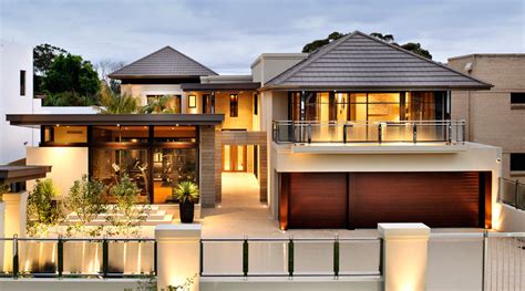 explore   attractive garage design  modern house exterior showing