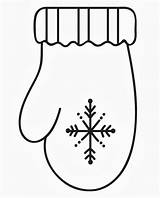 Mitten Gloves Moufle Hiver Noël Visiter Toddler Clipartmag Coloriages sketch template