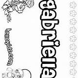 Gabriella Coloring Pages Gabrielle Name Hellokids sketch template