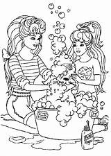 Barbie Coloring Pages Coloringpages1001 Print Dog sketch template