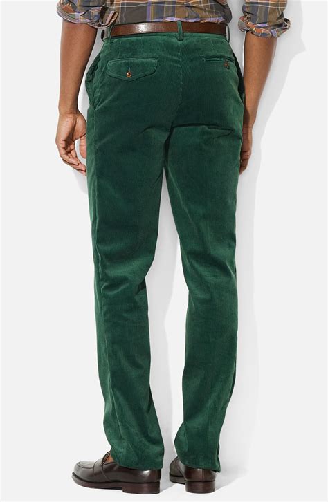 mens green corduroy pants pi pants