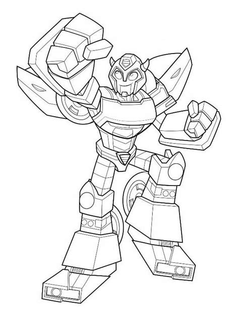 rescue bots bumblebee coloring page  printable coloring pages