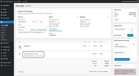 Woocommerce Fedex Shipment Tracking And Scheduling Pickups