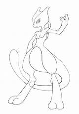 Mewtwo Armored sketch template