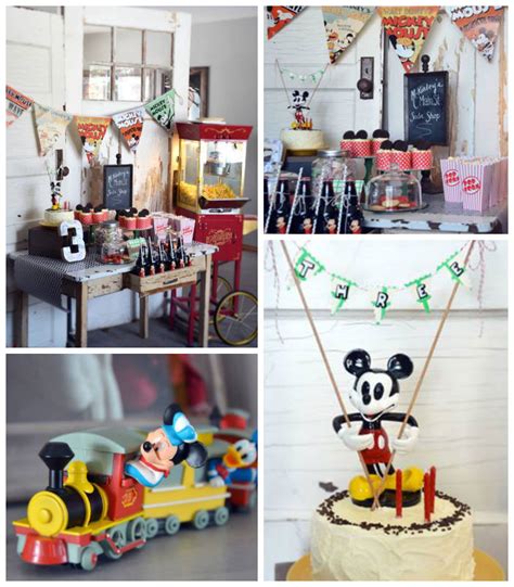 kara s party ideas vintage mickey mouse themed birthday