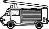 Coloring Truck Fire Different Wecoloringpage sketch template