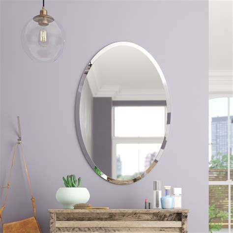 collection  thornbury oval bevel frameless wall mirrors mirror ideas