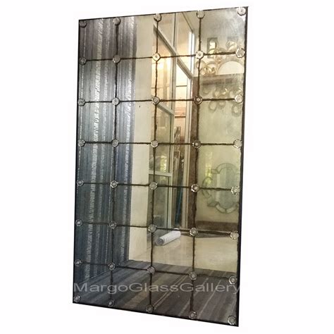 antiqued mirror panel  flowers mg   pcs mirrors glass gallery