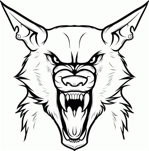 werewolf coloring pages coloring home