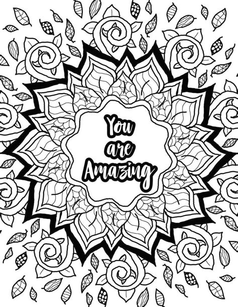 printable inspirational coloring pages everfreecoloringcom