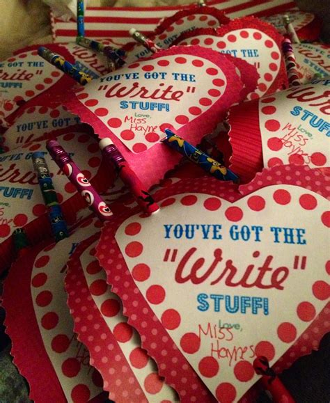 youve   write stuff valentines  kindergarten gift wrapping