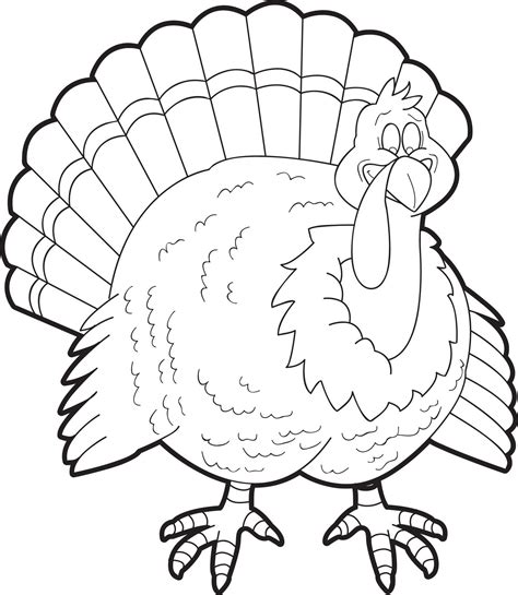 printable turkey coloring page  kids   turkey coloring pages