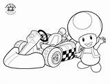 Kart Mario Popular sketch template