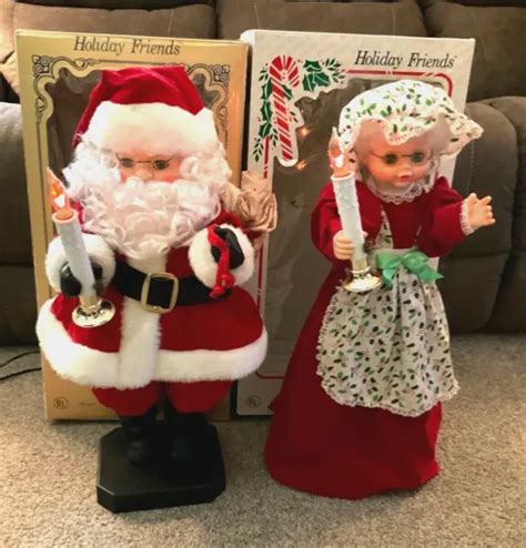 animated christmas   santa claus lighted motion figures