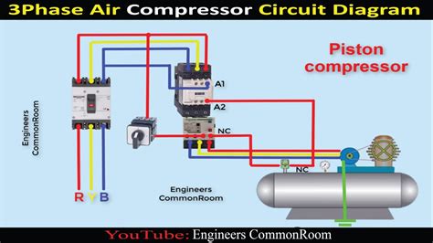 air compressor circuit diagram engineers commonroom electrical circuit diagram youtube