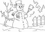 Snowman Coloring Christmas Pages Printable Filminspector sketch template