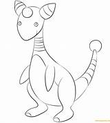 Coloring Pages Pokemon Ampharos Houndoom Color Print Hurry Printable Getcolorings Getdrawings sketch template