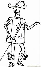 Skinny Pages Coloring France Musketeer Cliparts Clipart Colouring Coloringpages101 Soldier British sketch template