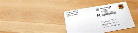 fuer ihre wichtigen briefsendungen deutsche post einschreiben