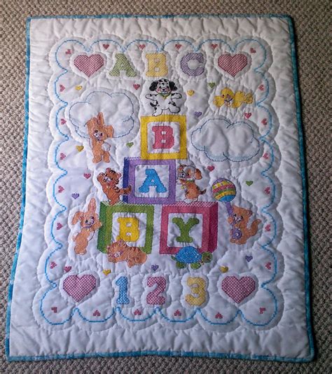 everyday art work baby quilt update abc  baby sheet pillowcase