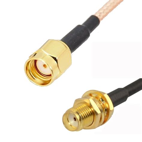 rp sma male  sma female connector rf adapter wifi wireless antenna extension cable shielded