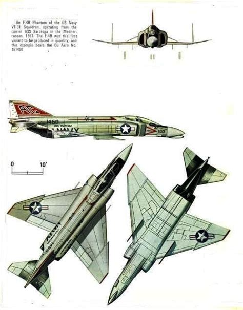 Mcdonnell Douglas F 4b Phantom Ii Fighter Us Navy From Uss Saratoga
