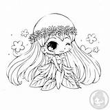 Yampuff Colorier Coloriage Artherapie Lineart Mewarnai Kawai Coloriages Mandala Personnages Colorare Adulte Licorne Adult Chibis sketch template