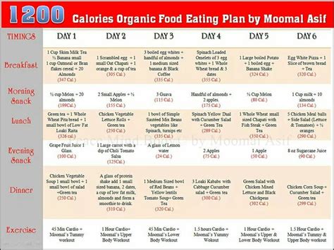 Pin By Shafaq Urooj On Diet Plans 1200 Calorie Diet Plan 1200