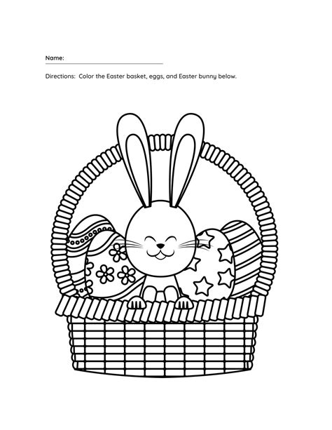 easter coloring primary educational printables children etsy