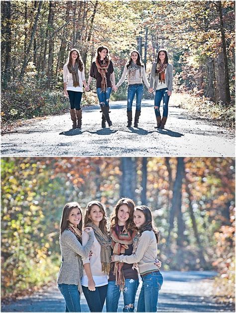 The 4 Girls Sisters Photoshoot Group Picture Poses Friendship