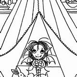 Isadora Moon Colouring Tent Play sketch template