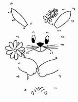 Dot Easter Pages Printable Coloring Colouring Kids Sheets Bunny Dots Printables Connect Activity Worksheets Activities Spring Colour Preschool Adults Children sketch template