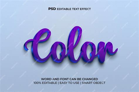 premium psd color text effect