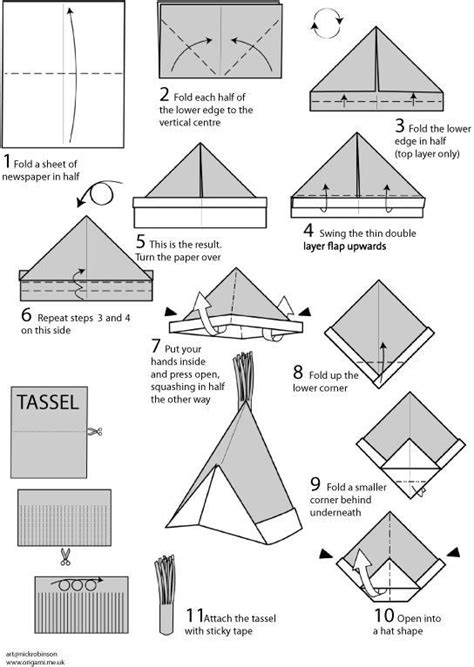 favourite step  step origami nurse hat   origami