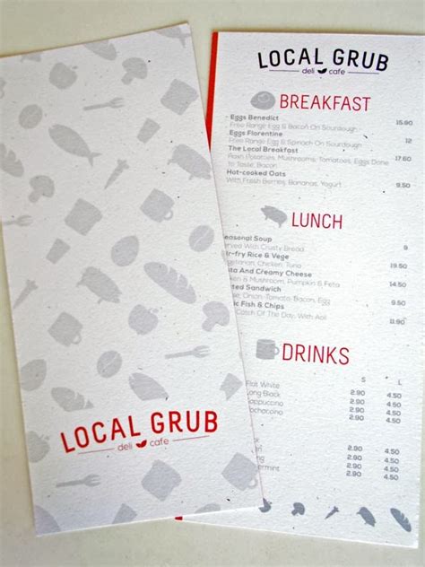 examples  effectively designed cafe menus jayce  yesta