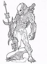 Predator Coloring Pages Alien Vs Spear Printable Mask Tattoo Kids Masked Head Color Adult Sheets Drawings Print Avp Aliens Deviantart sketch template