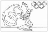 Olympic Coloring Games Gymnastic Pages Olympics Adult Adults sketch template