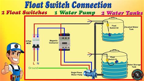 tank float switch wiring diagram dual