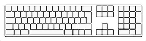 printable blank keyboard template  calendar printable