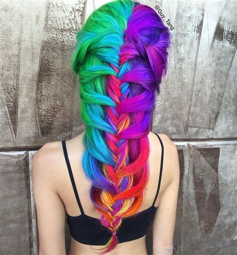 Amazing Well Colored Rainbow Hair Pics