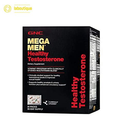 gnc mega men healthy testosterone vitapak 30 packs sexual health free