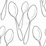 Cutlery sketch template