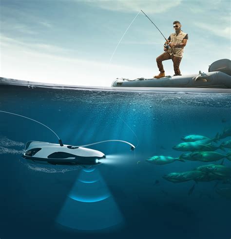 control  underwater drone  catch fish eftm