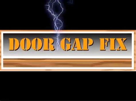 door gap fix diy  cost easy install  screws