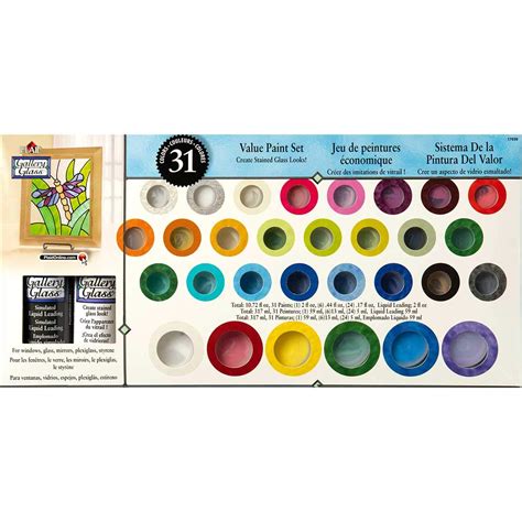 Buy Plaid Gallery Glass Window Color Value Paint Set 17030 31 Colors