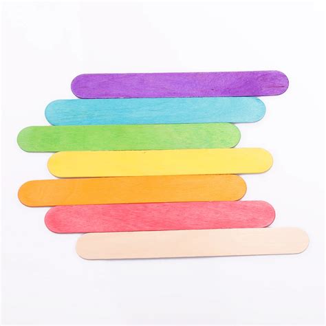 colored popsicle sticks colored craft stick wooden ice cream stick