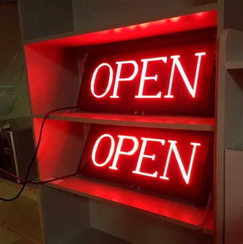 led open sign buy rite business furnishings office furniture vancouver