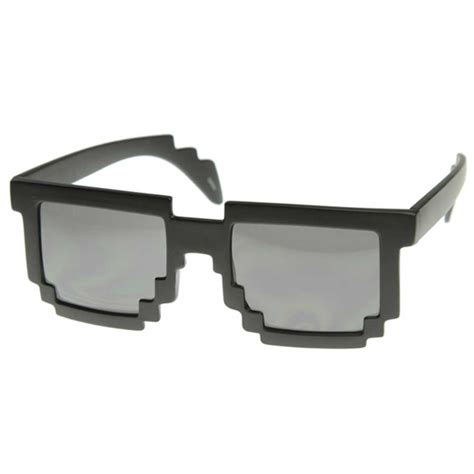 Unisex Retro Style Trendy Pixel 8 Bit Glasses Pixelated