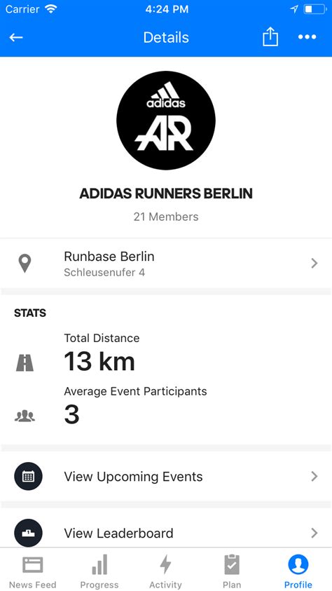 adidas runners community  feature   runtastic app