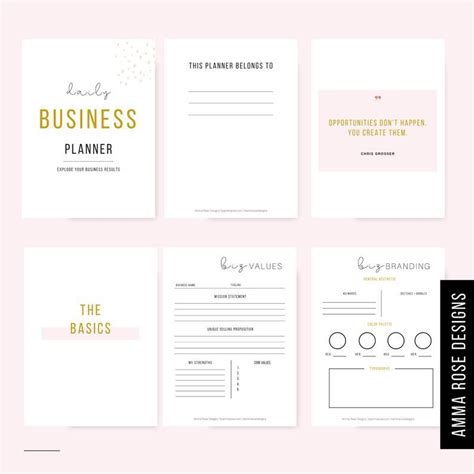 small business planner small business printable planner etsy small